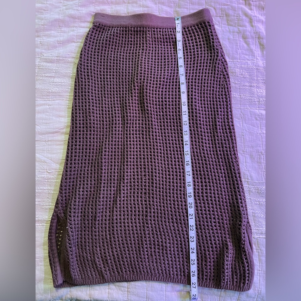 La Hearts Purple Knit Fabric